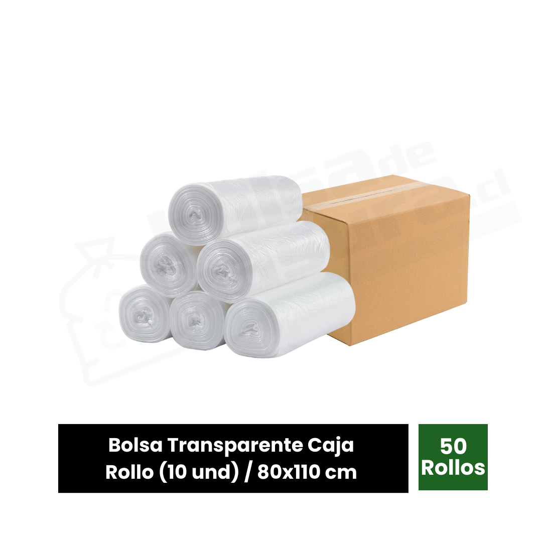 Caja bolsa de basura de 80x110 Transparente
