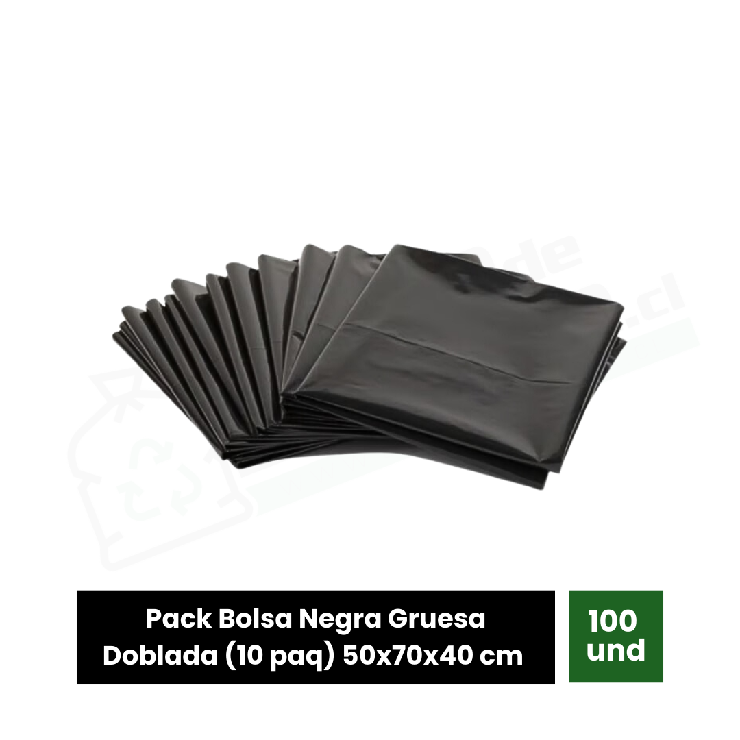 Pack bolsa de basura 50x70 Gruesa (100 und)