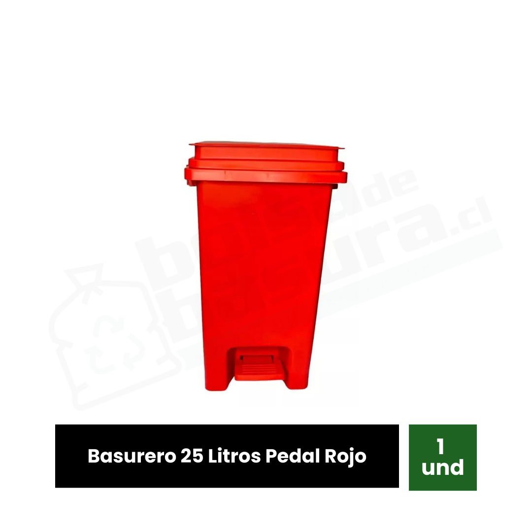 Basurero 25 Litros Pedal